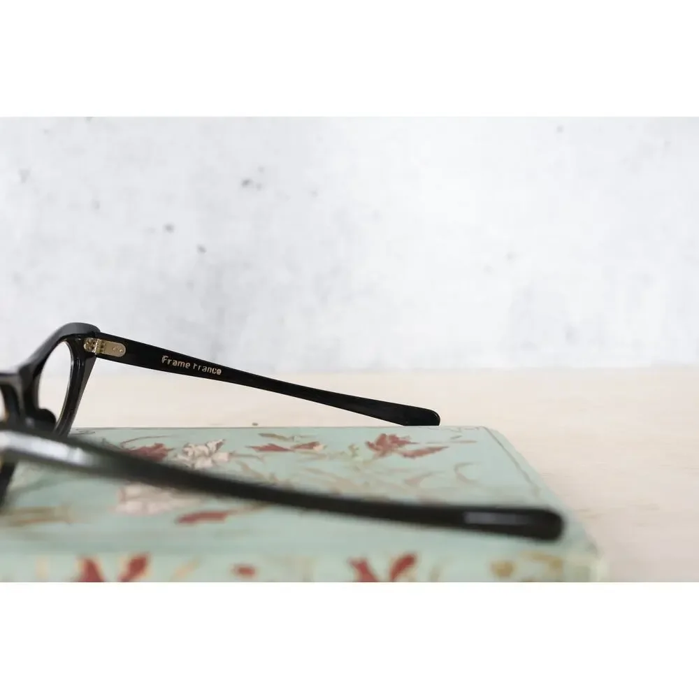 Vintage 1960s France Women Cateye Eyeglass Rockabilly Pinup Multicolor Retro